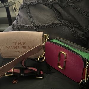 Marc Jacobs Pink and Green Mini Bag